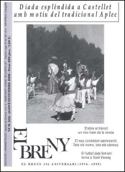 Portada d'El Breny d'agost - setembre de 1999