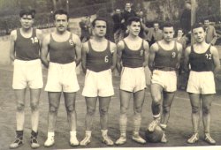 D'esquerra a dreta: Ricard Colell, Masnou, Valent Marimon, Joan Gorgas, Toni Vilaseca i Pepito Sangr