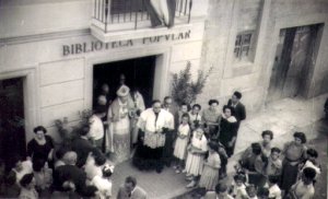 Inauguraci de la biblioteca el 18 de juliol de 1950