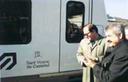 La unitat de tren que portar� el nom de Sant Vicen� arreu