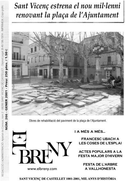 Portada d'El Breny de gener del 2001