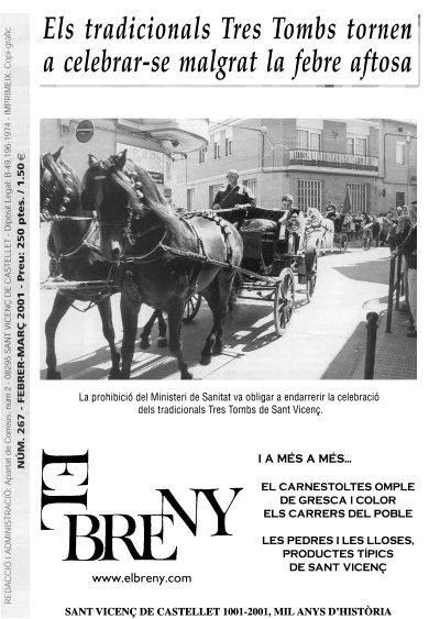 Portada d'El Breny de febrer-mar� del 2001