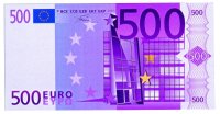 El bitllet de 500 euros, disseny de l'austríac Robert Kalina, serà el de valor més alt (més de 83.000 pessetes)