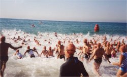 Les grans travesses de nataci� tamb� s�n una de les especialitats de la Merc�