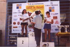 Merc� Magem, al podi del triatl� de Matar�, un �xit que l'ha portat a participar en el campionat d'Espanya