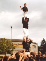 Els Castellers de Sant Andreu van participar en la celebraci de la Diada