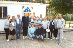 Participants en el torneig de petanca de la diada.