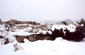 Les Roques Altes i Castellet al fons, un paisatge de gran bellesa