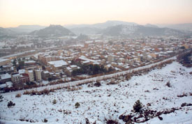 Panormica de Sant Vicen l'endem de la nevada
