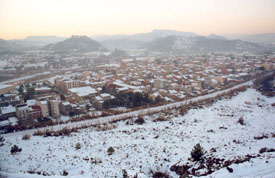 Panor�mica de Sant Vicen� l'endem� de la nevada