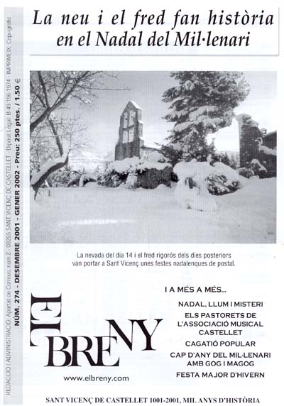 Portada d'El Breny de desembre 2001 - gener 2002
