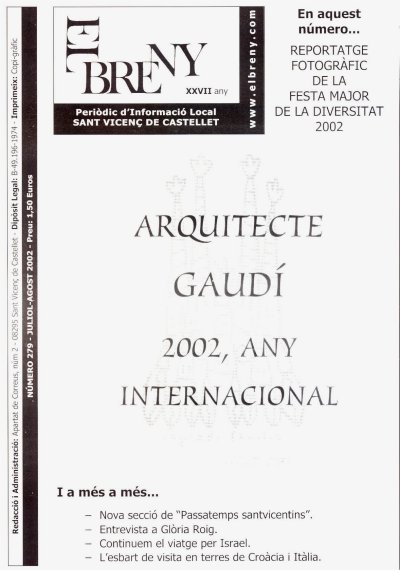 Portada d'El Breny de juliol-agost 2002