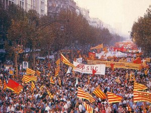 L'11 de Setembre de 1977 va fer sortir prop d'un mili� de catalans al carrer reclamant els seus drets