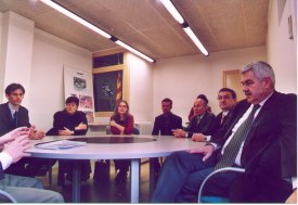 Maragall va tenir una sessi� de treball amb el govern municipal per con�ixer alguns dels projectes que hi ha endegats per Sant Vicen� de Castellet