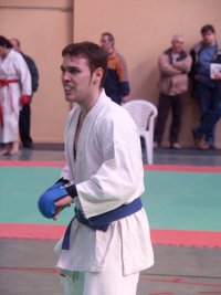 El jove de Sant Vicen� Cristian Casals en un moment dels seus combats