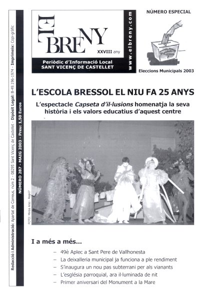 Portada d'El Breny de maig del 2003