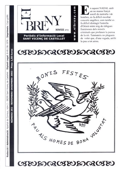 Portada d'El Breny de novembre-desembre del 2003