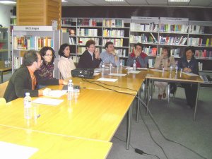Visita del grup de formadors al centre de suport de la UOC al Bages. / CFIBS