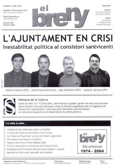Portada d'El Breny d'octubre 2004