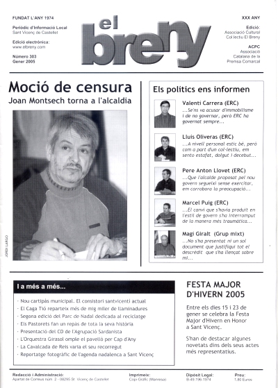 Portada d'El Breny de gener 2005