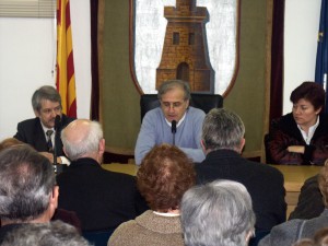 Ramon Lpez de Mntaras pronunciant el preg de la Festa Major d'Hivern