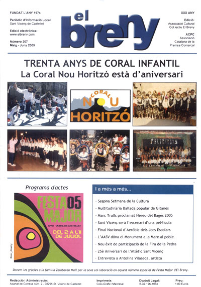 Portada d'El Breny de maig-juny 2005